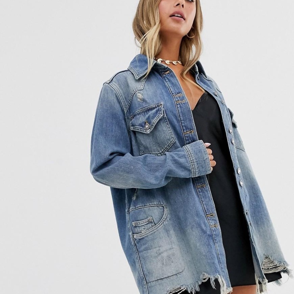 Free People Moondust Denim Jacket